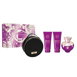 Versace Dylan Purple Pour Femme Woda perfumowana 100ml spray + Balsam do ciaĹa 100ml + Ĺťel pod prysznic 100ml + Kosmetyczka