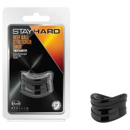 Stay Hard Beef - mocny rozciągacz jąder (czarny)