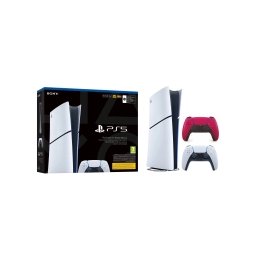 Sony PlayStation 5 Digital Slim E Chassis (PS5) 825GB + Dodatkowy Pad Czerwony