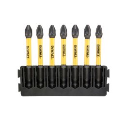 DeWALT Akcesoria - 7-częściowy zestaw przedłużonych bitów PZ2 DT70821