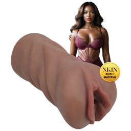 XKIN Next Door Amani - realistyczna sztuczna wagina masturbator (ciemny naturalny kolor)