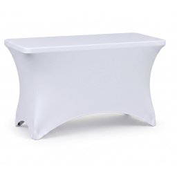 B2B Partner Pokrowiec na stół cateringowy, 1230 x 610 x 740 mm, biały