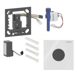 Geberit - Elektroniczne sterowanie spłukiwaniem pisuaru typ 40, zasilanie sieciowe, Bluetooth, szkło/biały 116.024.SI.1