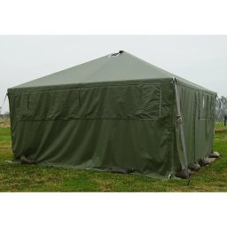 Namiot humanitarny CELINA HGPTS kryzysowy dla służb, obrony cywilnej - zielony khaki