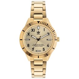 Złoty zegarek adidas Originals Fashion Edition Three 36 mm AOFH22061 ★ AUTORYZOWANY SKLEP | Raty 0% | PayPo | ZWROT DO 365 DNI • POLECANA OFERTA ✓