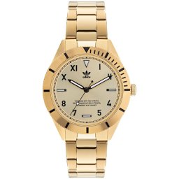 Złoty zegarek adidas Originals Fashion Edition Three 41 mm AOFH22062 ★ AUTORYZOWANY SKLEP | Raty 0% | PayPo | ZWROT DO 365 DNI • POLECANA OFERTA ✓