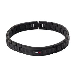 Czarna męska bransoletka Tommy Hilfiger 2790420 ★ AUTORYZOWANY SKLEP | Raty 0% | PayPo | ZWROT DO 365 DNI • POLECANA OFERTA ✓