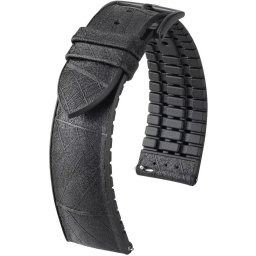 Czarny pasek kauczukowy 22 mm HIRSCH Leaf 0925046050-5-22 ★ AUTORYZOWANY SKLEP | Raty 0% | PayPo | ZWROT DO 365 DNI • POLECANA OFERTA ✓