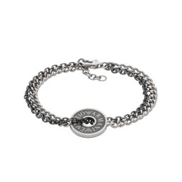 Emporio Armani TREND bransoletka męska łańcuch logo ring EGS3094040 ★ AUTORYZOWANY SKLEP | Raty 0% | PayPo | ZWROT DO 365 DNI • POLECANA OFERTA ✓