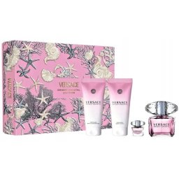 Versace Bright Crystal Women Woda toaletowa 90ml spray + 5ml + Balsam do ciaĹa 100ml + Ĺťel pod prysznic 100ml