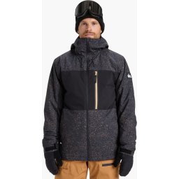 QUIKSILVER SYCAMORE PRINTED 20K JK - MOUNTAIN STATIC TRUE BLACK - Man