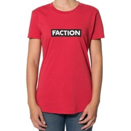FACTION LOGO W T SHIRT - RED - Woman