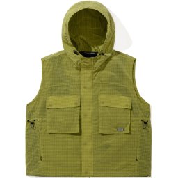 BS RABBIT BIG POCKET HOODED VEST - SOLAR YELLOW - Unisex