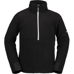 VOLCOM POLAR FLEECE MOCK HALF ZIP - BLACK - Man