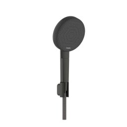 Hansgrohe Raindance Alive Select S - Zestaw słuchawki prysznicowej, uchwytu i węża, 3 strumienie, EcoSmart, czarny chrom szczotkowany 24611340
