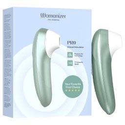 Womanizer Pro - stymulator łechtaczki na fale powietrzne (zielony)