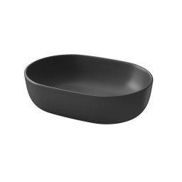 Cersanit Moduo - Umywalka nablatowa 50x36 cm, bez przelewu, antracyt K116-107-BOX