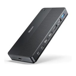 Unitek D1103A01 2 komputery 2 monitory 4K Czarny