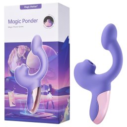 Magic Motion Magic Ponder - wibrator 2w1 z ramieniem na łechtaczkę - fioletowy