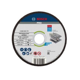 Bosch - Zestaw tarcz tnących do stali nierdzewnej 125x22,23 mm, 10 szt. 2608603255