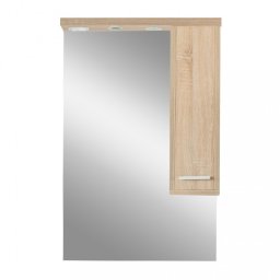Lustrzana szafka cienna Nerva 65 cm, db Sonoma
