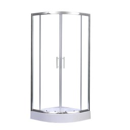 Spirit Clear 80x80x194 cm-es ves zuhanykabin, erstett akril zuhanytlcval