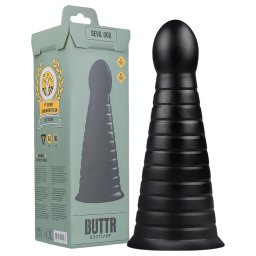 BUTTR Devil Dog - dildo z przyssawką - czarny