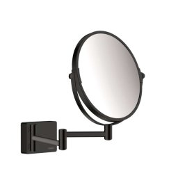 Hansgrohe AddStoris - Lusterko kosmetyczne naścienne, czarny mat 41791670
