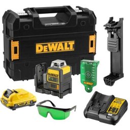 DeWALT - Akumulatorowy laser krzyżowy 10,8 V, zasięg 50 m, 1x akumulator 2,0 Ah XR, ładowarka DCE0811D1G