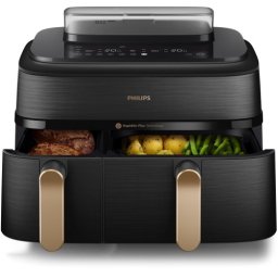 Frytkownica AIRFRYER Philips 9L NA552/00 2 kosze GOTOWANIE NA PARZE