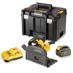 DeWALT - Zagłębiarka akumulatorowa 54 V 165 mm, 2x akumulator 6,0 Ah FLEXVOLT, ładowarka DCS520T2