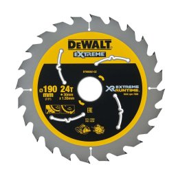 DeWALT - Tarcza pilarska do drewna 190x30 mm, 24 zębów DT99562