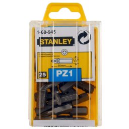 Stanley - Zestaw bitów PZ1, 25 szt. 1-68-945