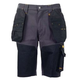DeWALT - Męskie spodenki Hamden Stretch, rozmiar 4, szare/czarne 48917/54