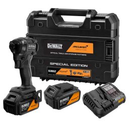 DeWALT - Klucz udarowy akumulatorowy 18 V, McLaren, 2 akumulatory Li-Ion XR 5,0 Ah, ładowarka DCF86MP2T