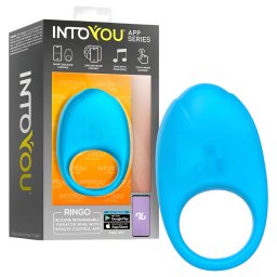 INTOYOU Ringo - inteligentny wibrujący pierścień na penisa z aplikacją (niebieski)