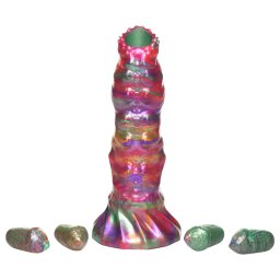 Creature Cocks Larva - dildo ovipozytor kosmita - silikon tęczowy