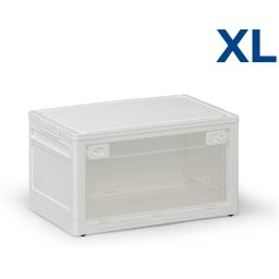 B2B Partner Duży składany regałowy pojemnik XL 62 l, 558x360x310 mm, biały