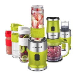 Concept - Blender do smoothie Fresh&Nutri, z akcesoriami, zielony sm3393