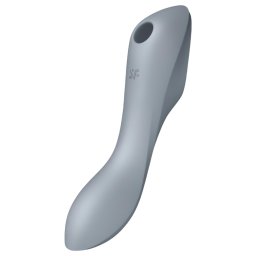 Satisfyer Curvy Trinity 3 - wibrator 2w1 z falami powietrza (szary)