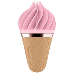Satisfyer Sweet Treat - wibrator łechtaczkowy akumulatorowy, obrotowy (różowo-brązowy)