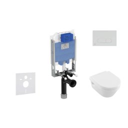 Ideal Standard ProSys - Zestaw do montażu podtynkowego, toaleta i deska Architectura, przyciski Oleas M1, DirectFlush, SoftClose, CeramicPlus, biały ProSys80M SP118