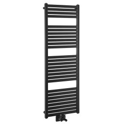 Aqualine - Element grzejny Tondi 45x133 cm, podłączenie centralne, czarny mat DT476T