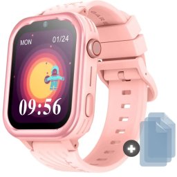 Smartwatch Garett Kids ESSA różowy + 3 szkła na ekran ★ AUTORYZOWANY SKLEP | Raty 0% | PayPo | ZWROT DO 365 DNI • POLECANA OFERTA ✓