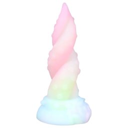 OgazR Kraken - dildo spiralne - 18 cm - tęczowy