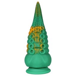 OgazR Octopuss - dildo w kształcie ośmiornicy - 21 cm - zielono-żółty