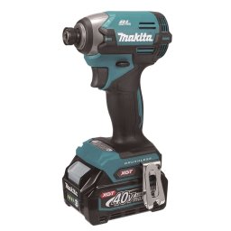 Makita - Akumulatorowa wkrętarka udarowa 40V, 2x akumulator 2,0 Ah Li-Ion XGT, ładowarka TD003GA201