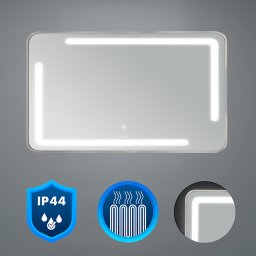 Lustro Padova 120 z czujnikiem obecnoci z owietleniem LED i osuszaczem 120x60 cm