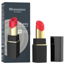 Womanizer Beauty - stymulator łechtaczki na fale powietrzne w kształcie szminki (czarny)