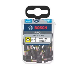 Bosch - Zestaw bitów T25, 25 szt. 2607002806